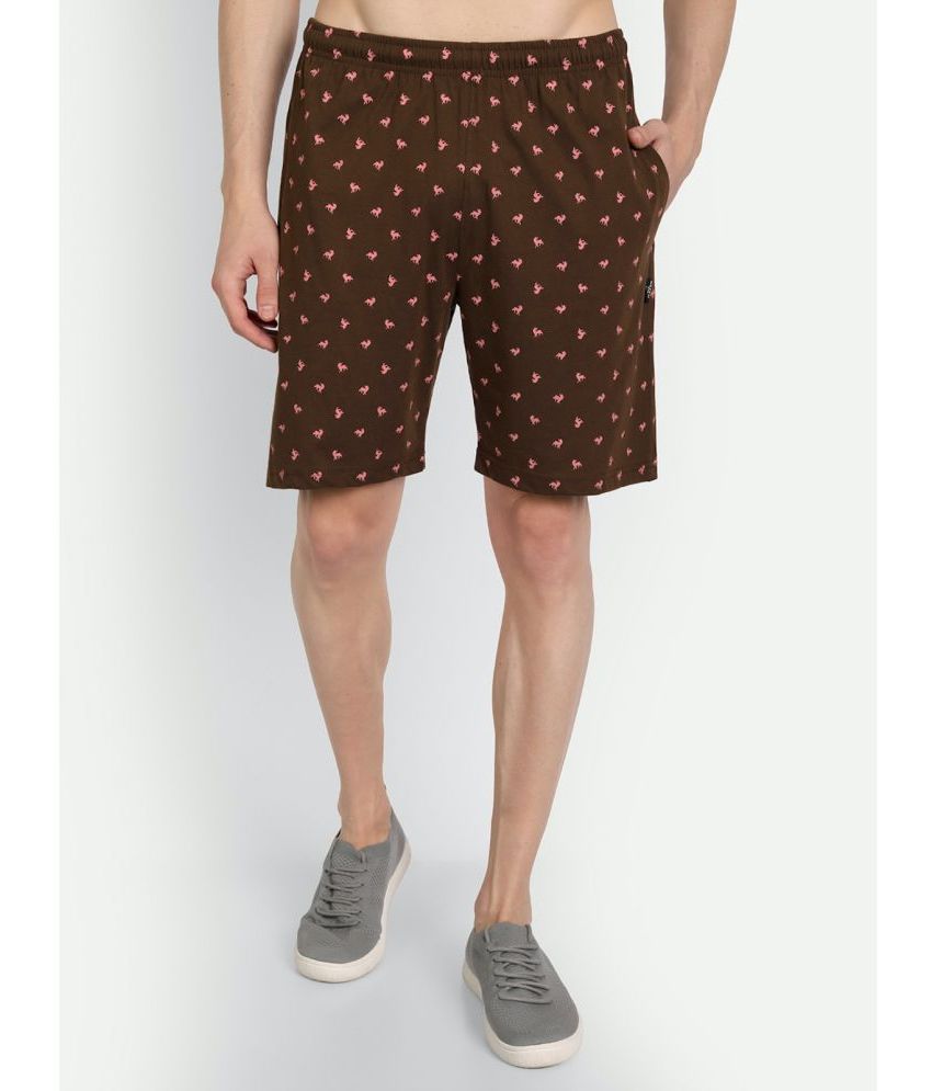    			Zeffit - Coffee Cotton Blend Men's Shorts ( Pack of 1 )