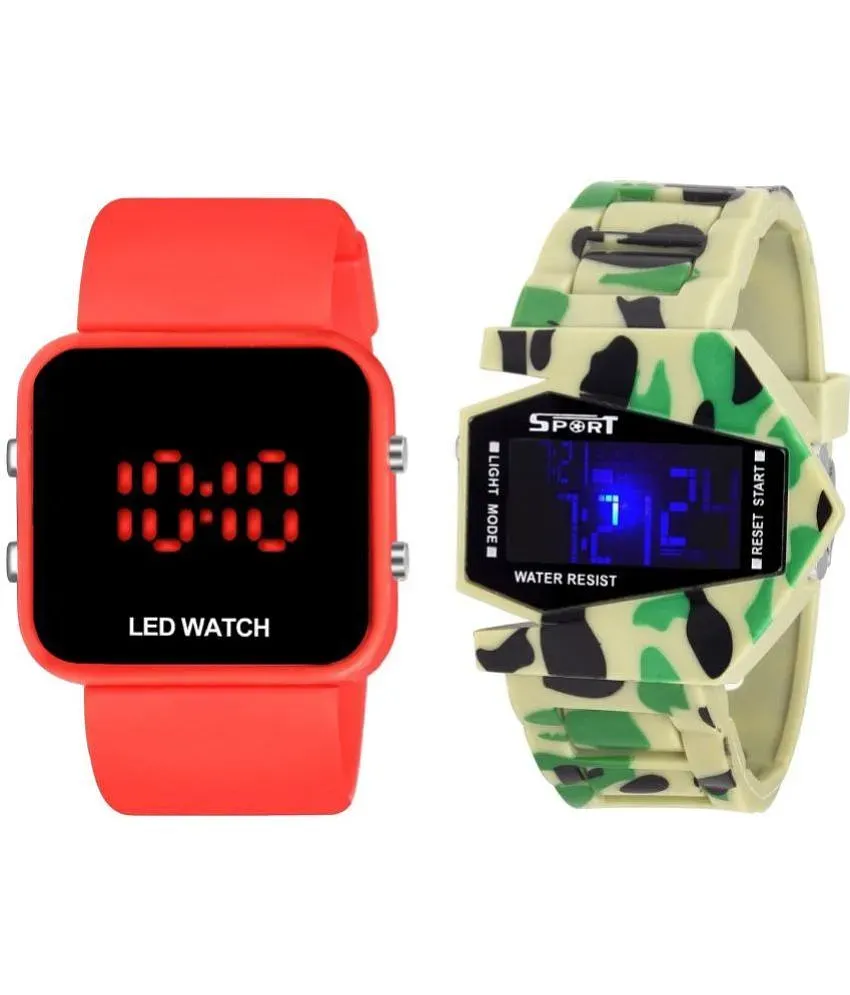 Cosmic Digital Watch Watches Combo For Men and Boys Pack of 2