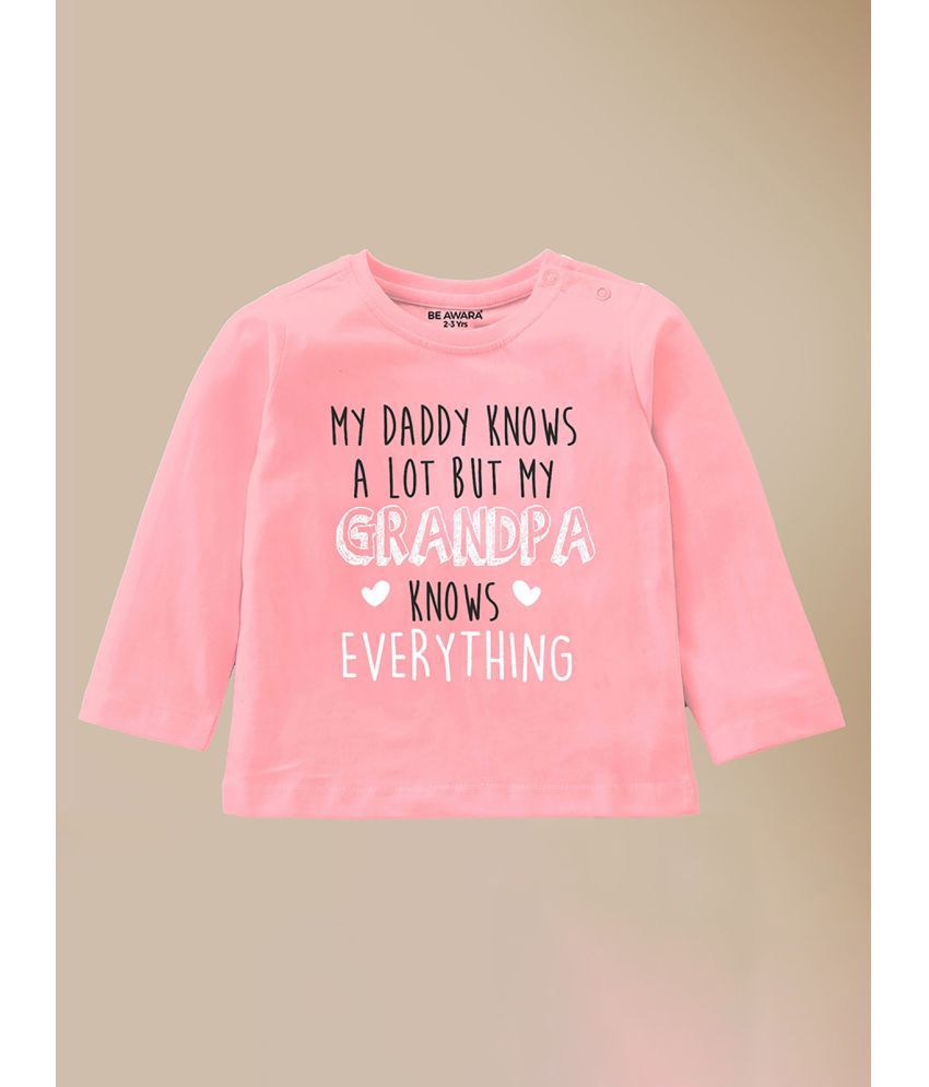     			Be Awara - Pink Unisex T-Shirt ( Pack of 1 )