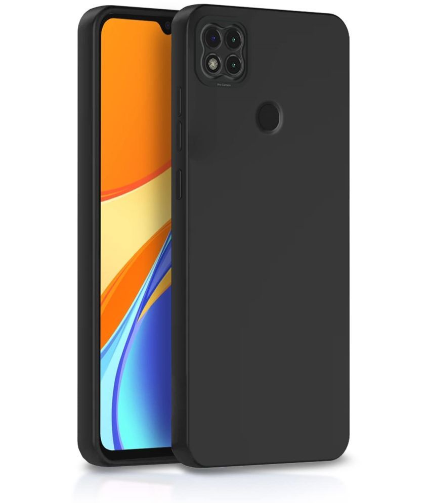     			CASE VA - Black Silicon Plain Cases Compatible For Xiaomi Redmi 9C ( Pack of 1 )