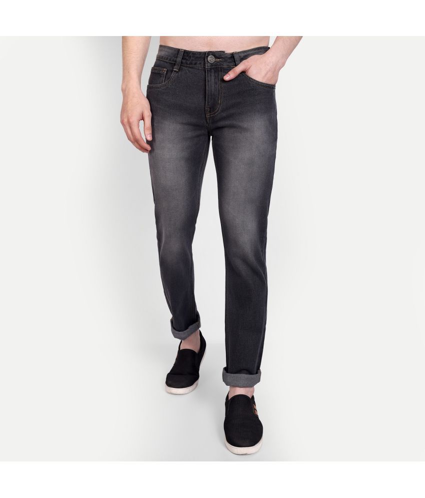 Meghz - Black Denim Slim Fit Men's Jeans ( Pack of 1 )