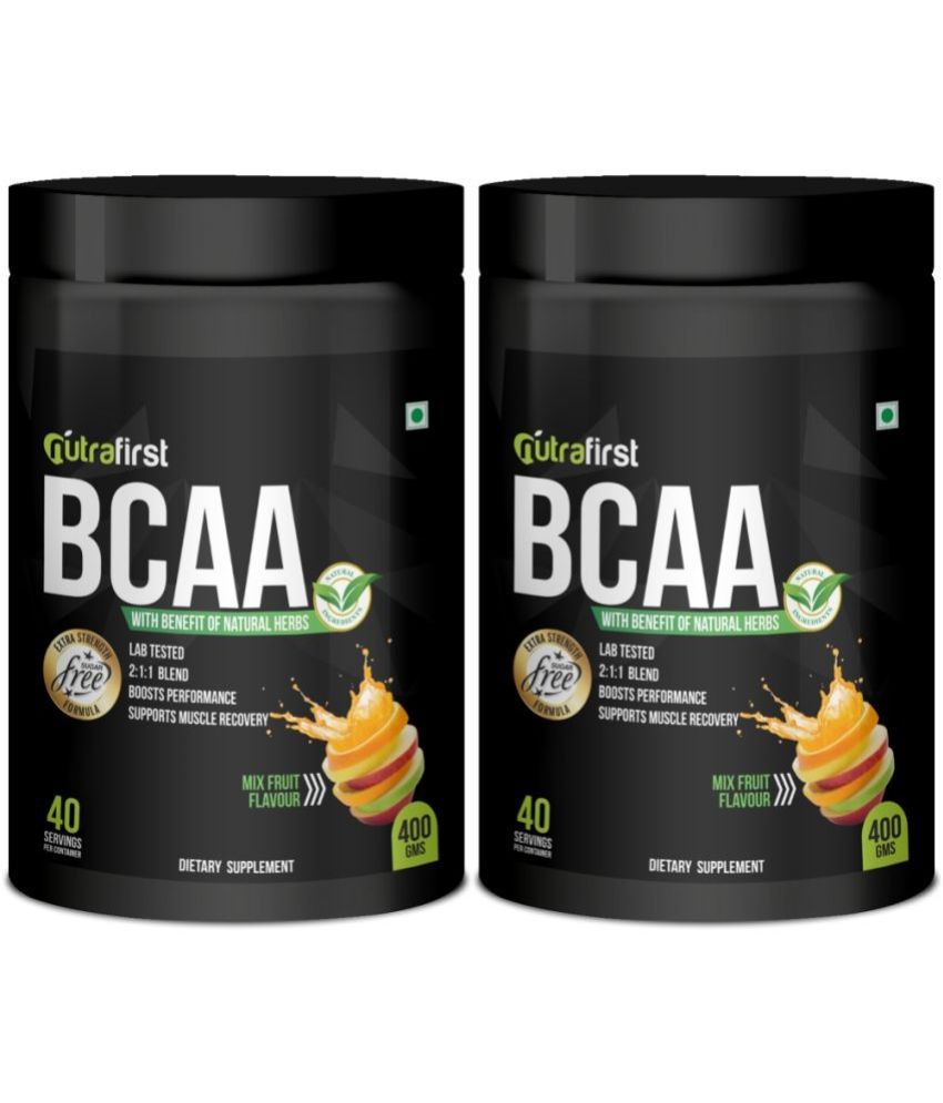     			Nutrafirst BCAA Powder, for Pre/Post/Intra Advance Workout Supplement, Muscle Recovery & Endurance Enriched with BCAA with Herbs and Mixed (2 X 800g)