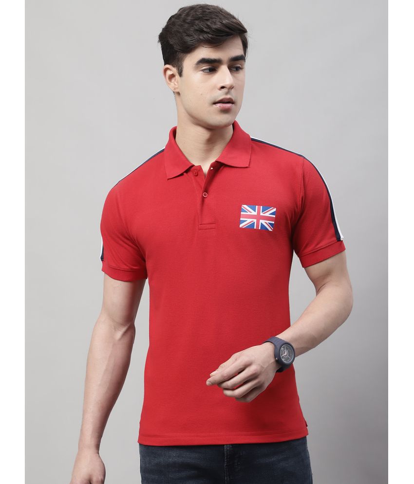     			OBAAN - Red Cotton Regular Fit Men's Polo T Shirt ( Pack of 1 )