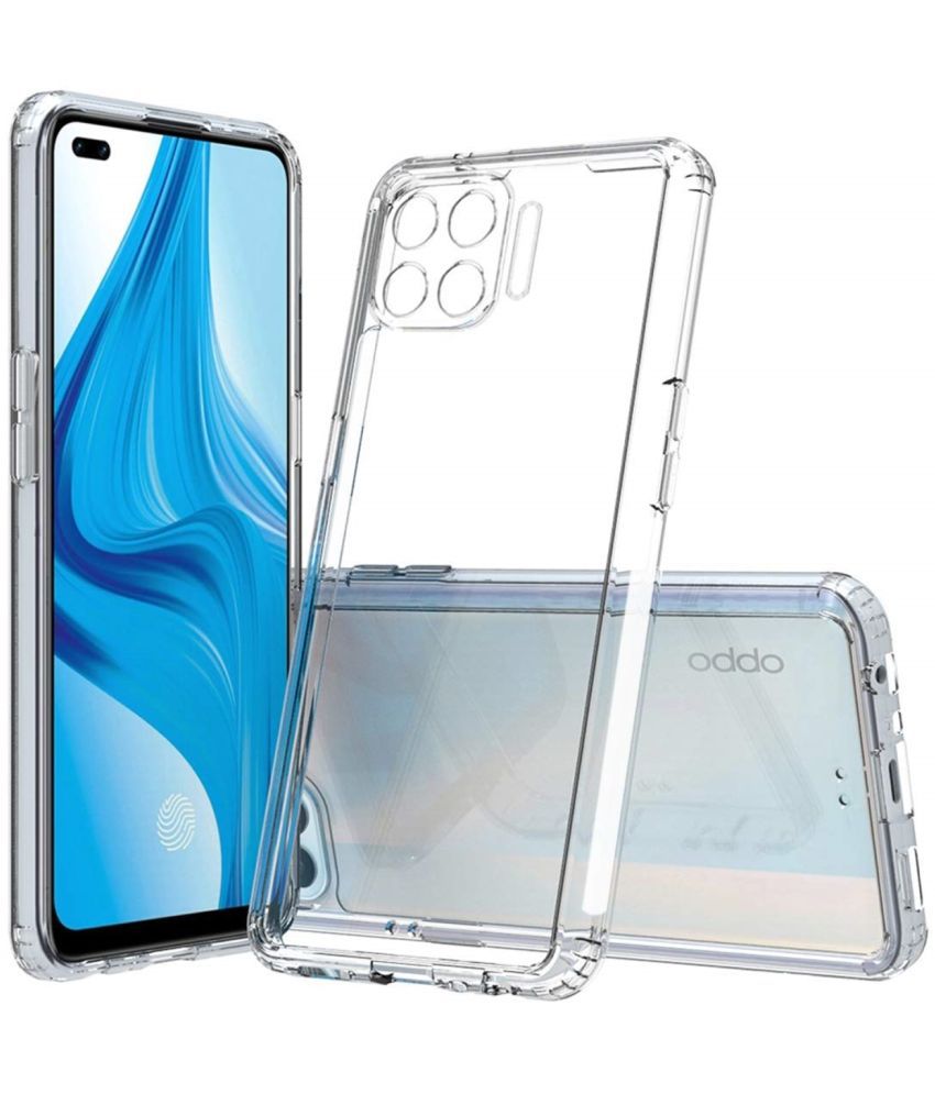     			ZAMN - Transparent Silicon Silicon Soft cases Compatible For Oppo F17 Pro ( Pack of 1 )