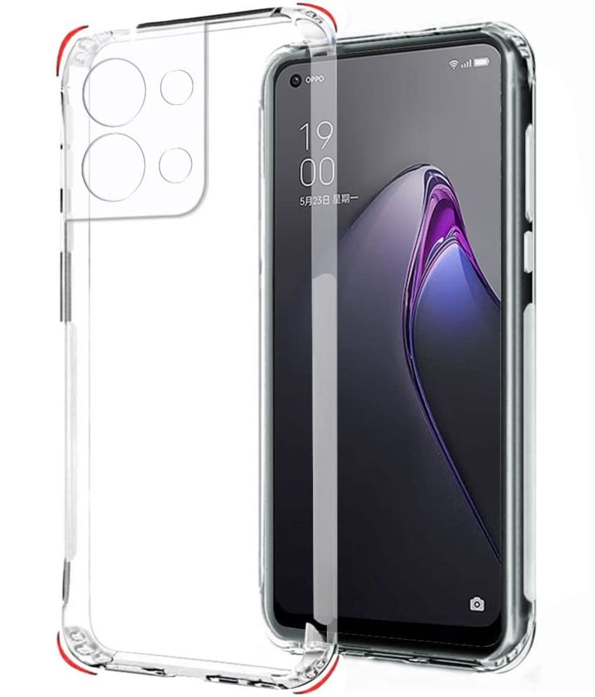     			ZAMN - Transparent Silicon Silicon Soft cases Compatible For Oppo Reno 8 Pro 5G ( Pack of 1 )
