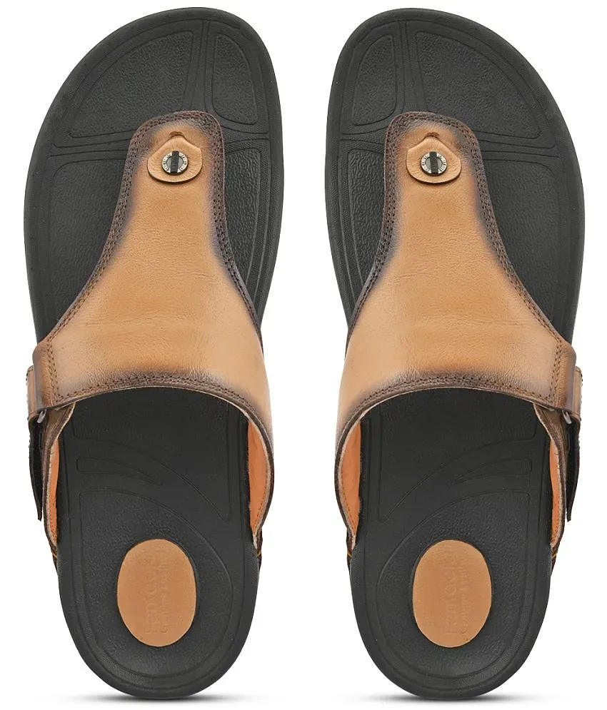 Buy Fentacia Men Brown Crossed Slip-On Sandals Online at Best Prices in  India - JioMart.