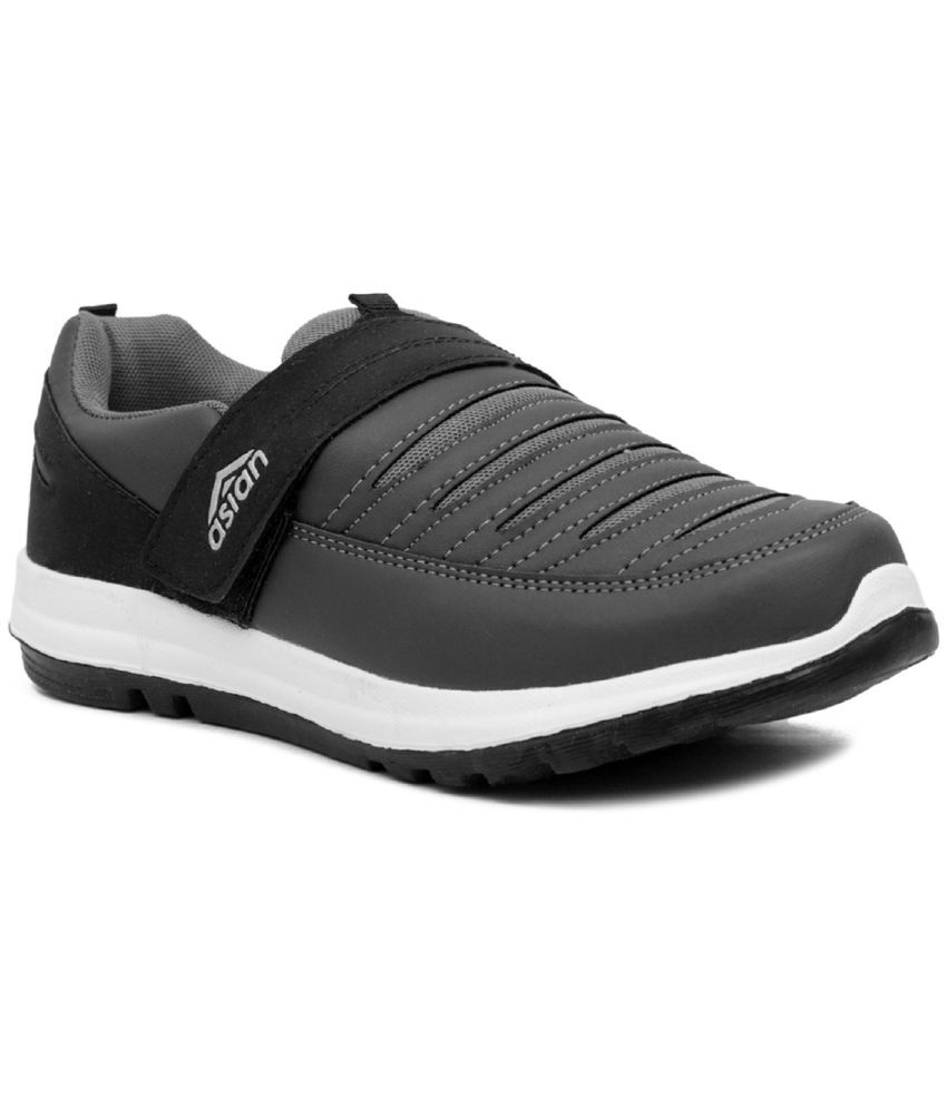     			ASIAN SUPERFEET Black Men's Slip-on Shoes