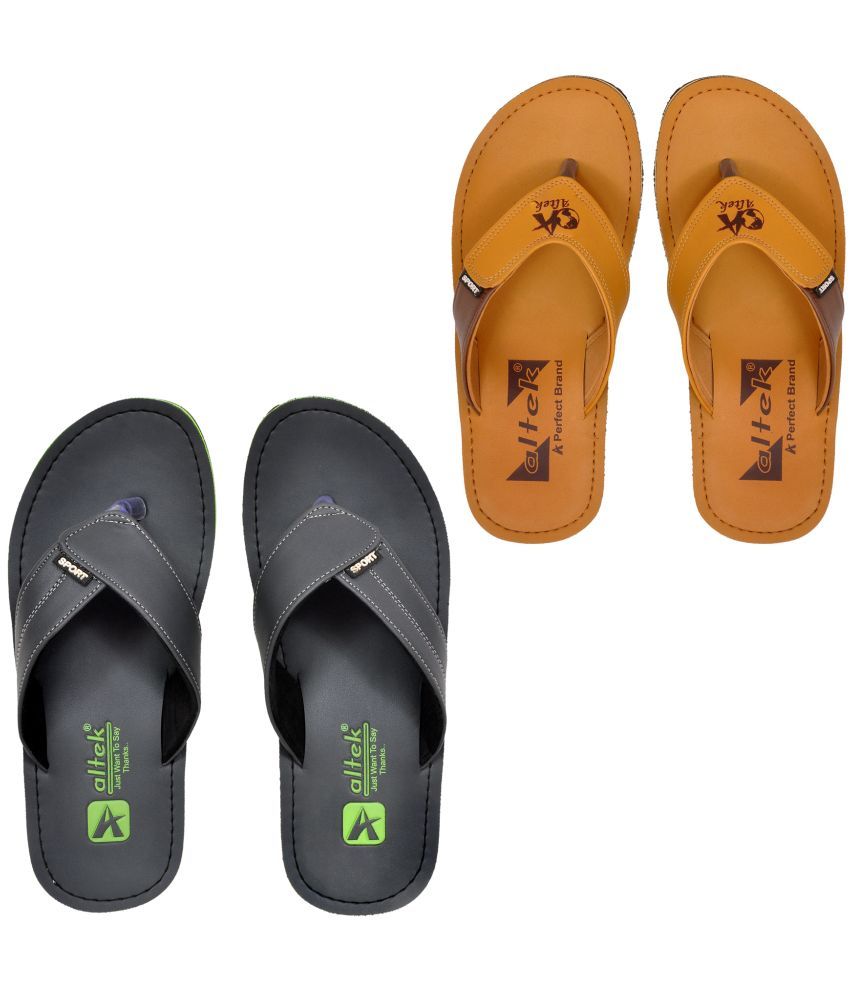     			Altek Multicolor Men's Combo Slipper