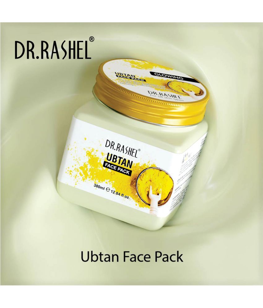     			DR.RASHEL Ubtan Face Pack Haldi for Glowing Skin, Acne, Pimples, Blemishes, Pigmentation & Brightening, Face Cleansing for Face & Body (380 Ml)
