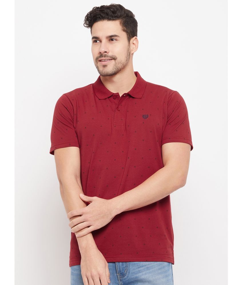     			Duke - Red Cotton Blend Slim Fit Men's Polo T Shirt ( Pack of 1 )