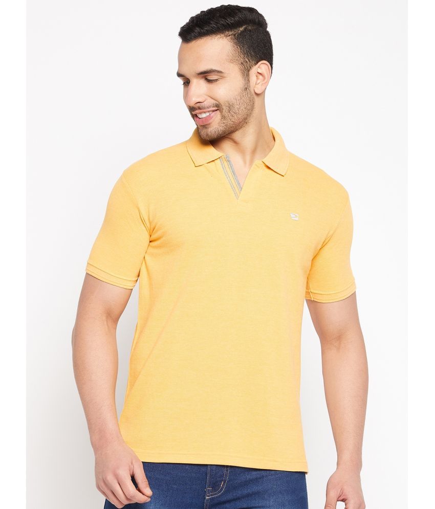     			Duke - Yellow Cotton Blend Slim Fit Men's Polo T Shirt ( Pack of 1 )