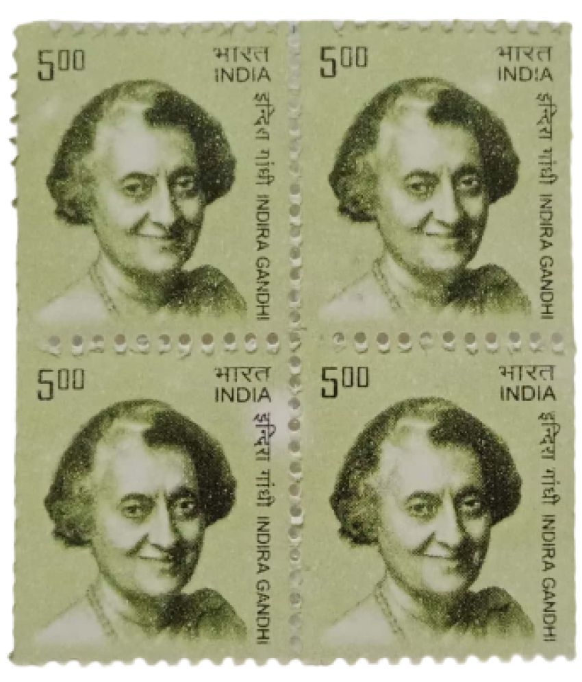     			Hop n Shop - Indira Gandhi 2008 Mint MNH Block 4 Stamps