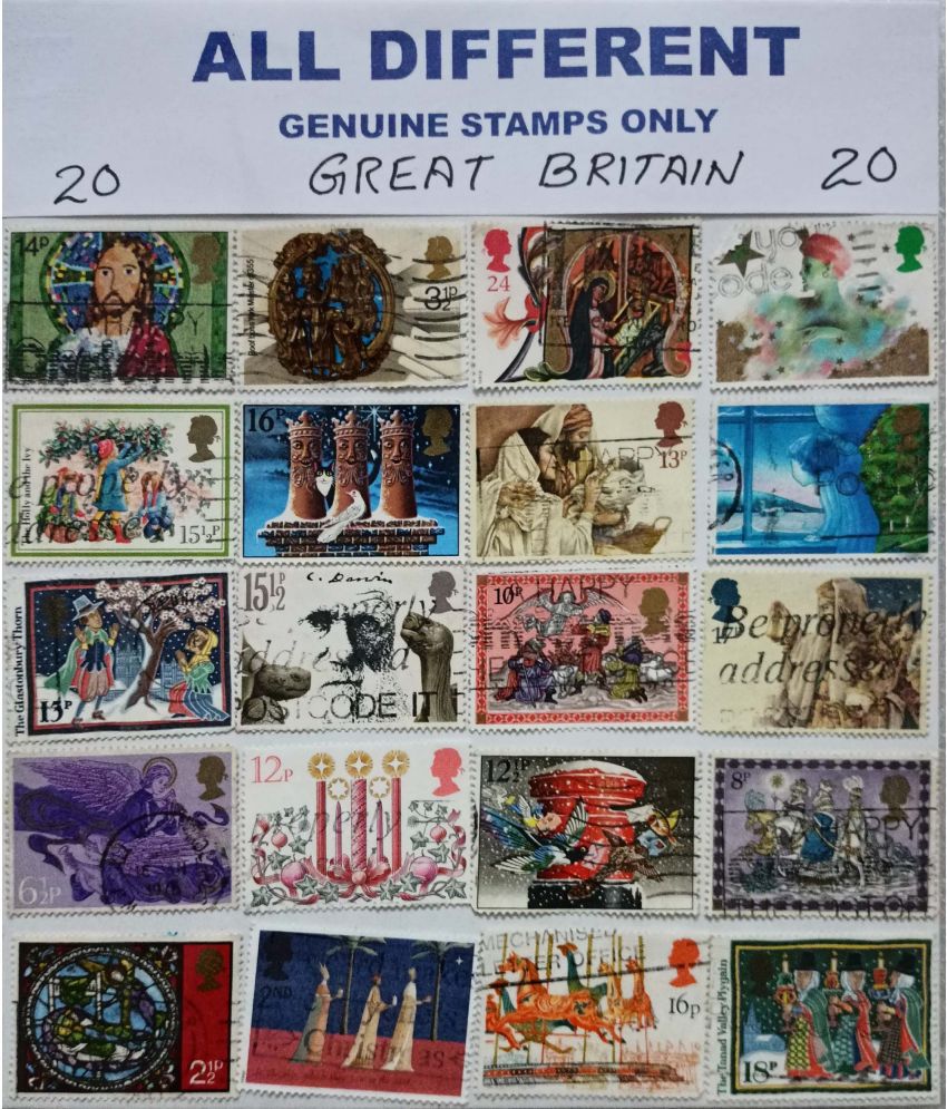     			Hop n Shop - Rare Collection of Great Britain Theme 20 Stamps