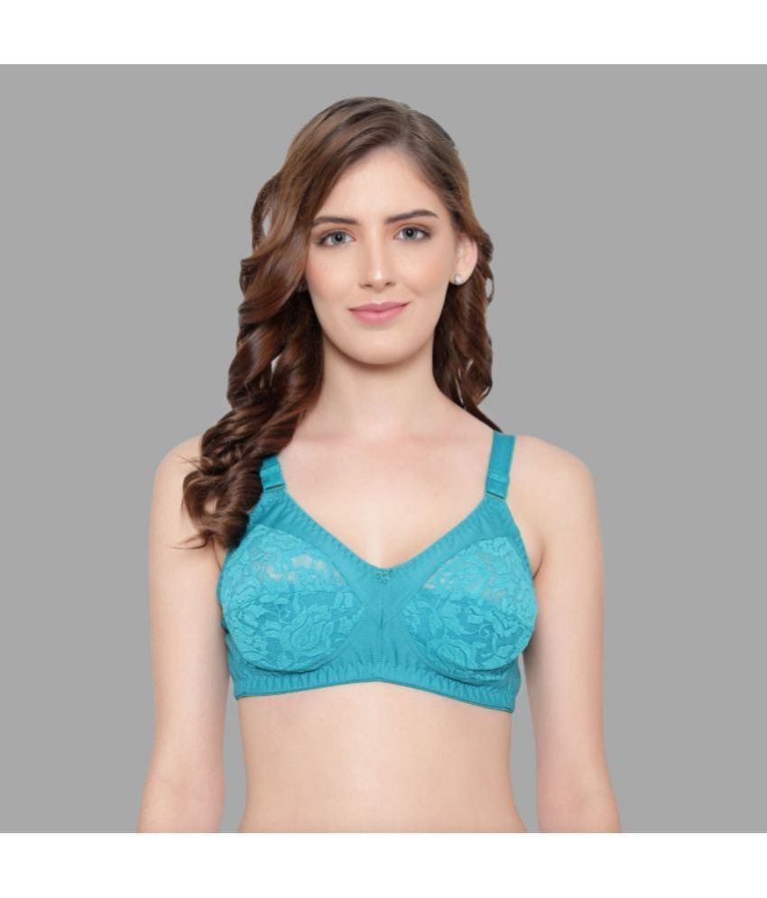     			KYODO Satin Non Padded Women's Everyday Bra ( Sea Green )