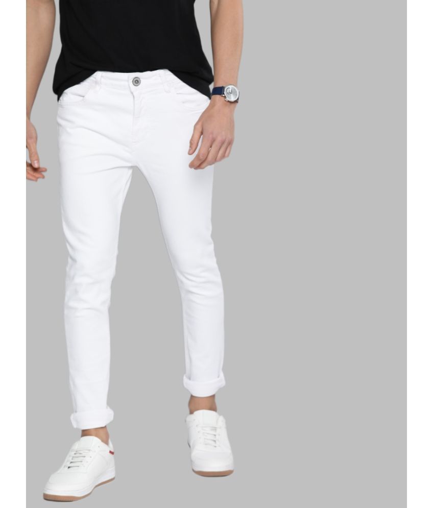     			Lawson - White Denim Slim Fit Men's Jeans ( Pack of 1 )