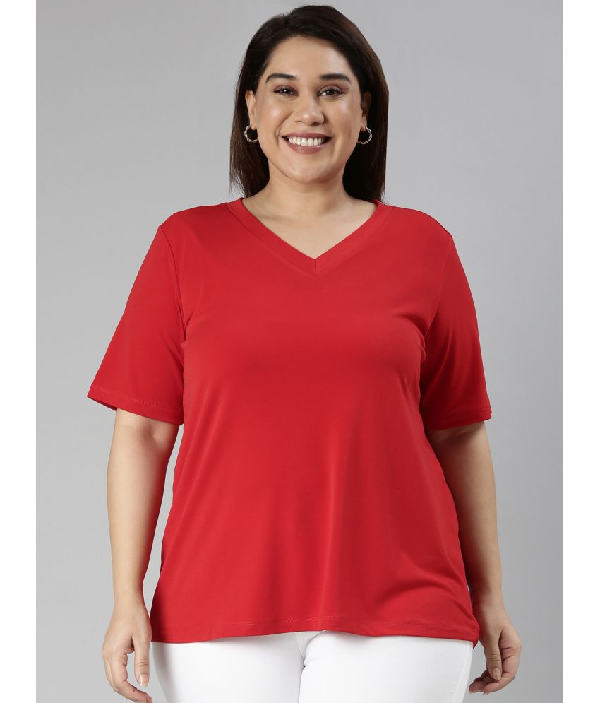     			TheShaili - Red Polyester Women's Regular Top ( Pack of 1 )