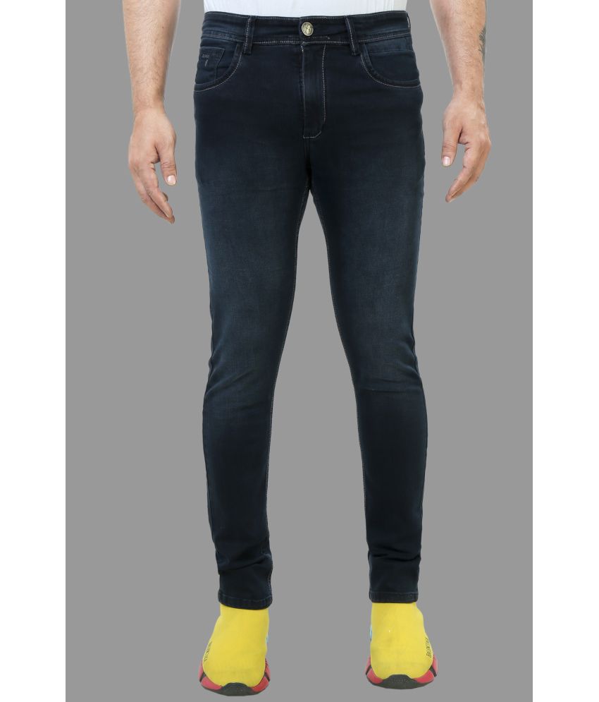 plounge - Navy Blue Denim Slim Fit Men's Jeans ( Pack of 1 )