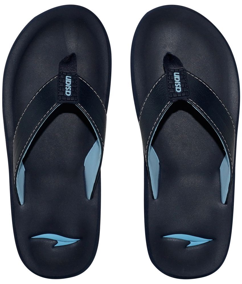     			ASIAN Blue Men's Thong Flip Flop