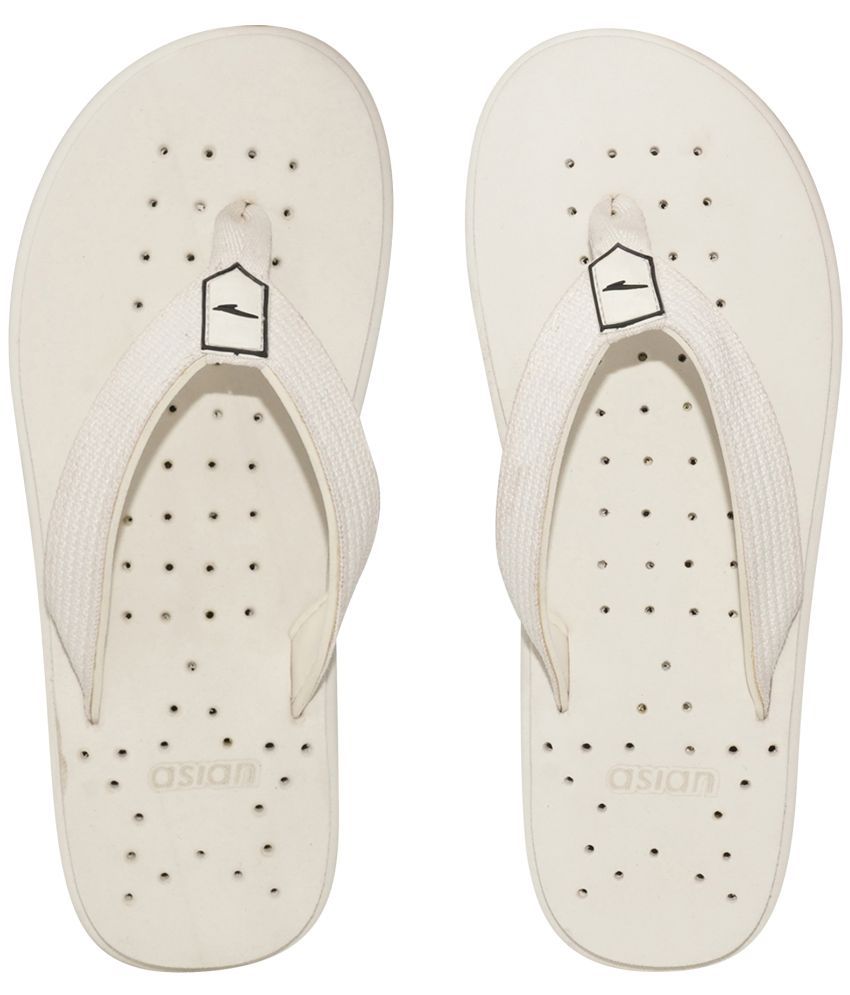     			ASIAN White Men's Thong Flip Flop