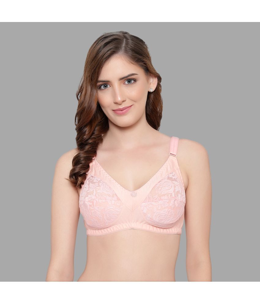     			KYODO - Beige Cotton Blend Non Padded Women's Everyday Bra ( Pack of 1 )