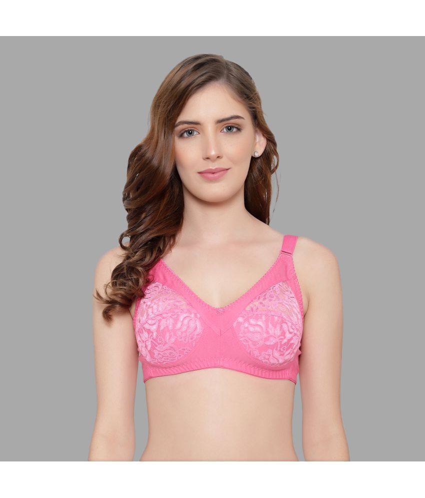     			KYODO Cotton Non Padded Women's Everyday Bra ( Pink )