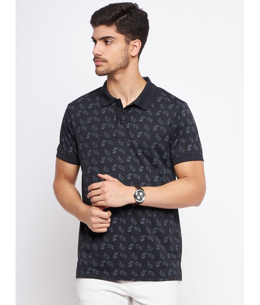    			MXN - Black Cotton Regular Fit Men's Polo T Shirt ( Pack of 1 )