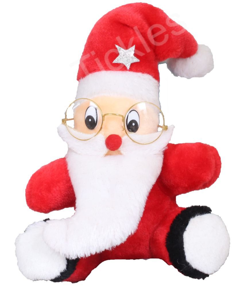     			Tickles Christmas Santa Claus Soft Stuffed Plush Toy for Kids Room (Color: Red Size: 30 cm)