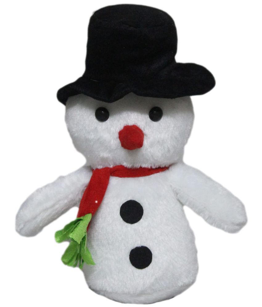     			Tickles Soft Stuffed Plush Christmas Snowman with Muffler & Hat Toy for Kids Birthday Gift (Size: 30 cm Color White)