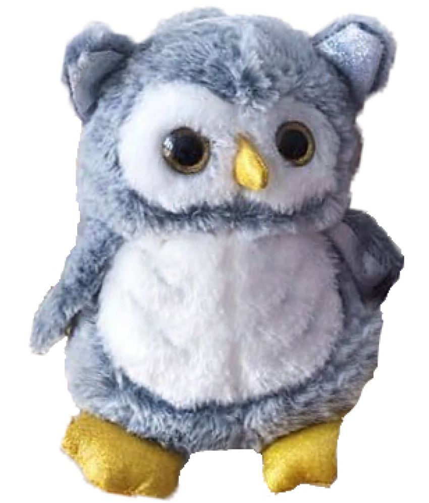     			Tickles Heather Owl Soft Stuffed Plush Animal Toy for Girls & Boys Kids Children Birthday Gifts (Color: Grey Size: 25 cm)