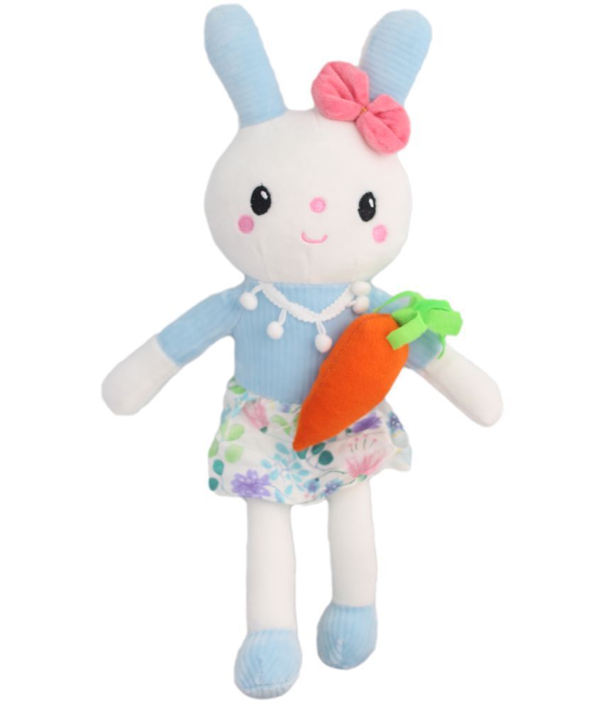     			Tickles Rabbit Bunny with Carrot Soft Stuffed Plush Toy for Kids Girls Birthday Gifts (Size: 40 cm Color: Blue)