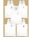 Hap Kings Pack of 5 Boys Cotton ( White )