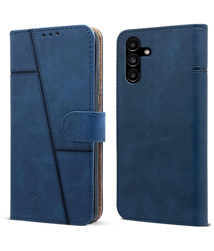     			NBOX - Blue Artificial Leather Flip Cover Compatible For Samsung Galaxy A14 5G ( Pack of 1 )