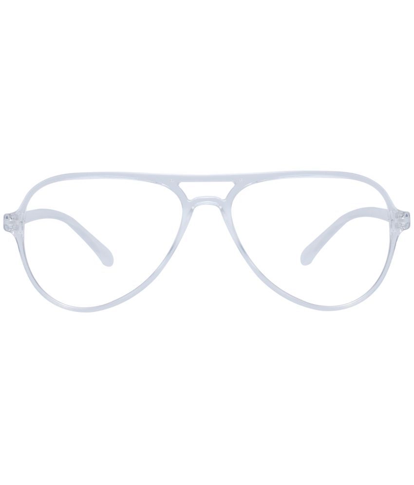     			Peter Jones - White Pilot Eyeglass Frame ( Pack of 1 )