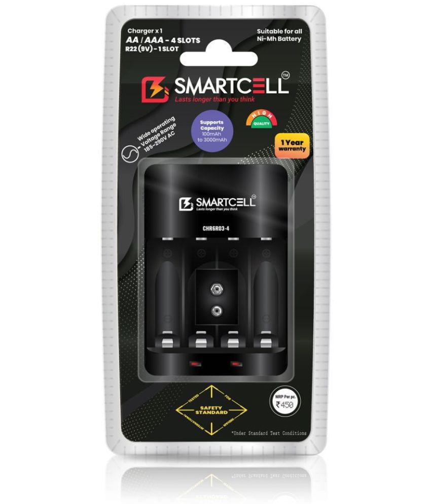     			Smartcell CHR6R03-4 NiMH Camera Battery Charger