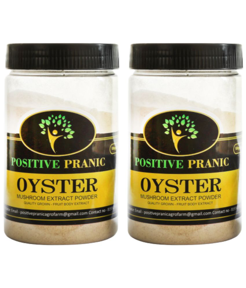     			POSITIVE PRANIC Dried Oyster Mushroom Powder (50g each) - (Pack of 2)