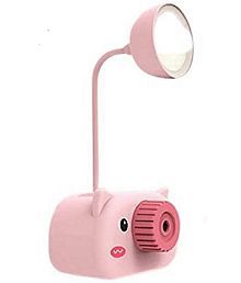 JELLIFY 4 in 1 Camera Design Table Night Lamp/Pencil Sharpener/ Pen Stand/Mobile Stand Single Pencil Sharpeners  (Set of 1, Pink)