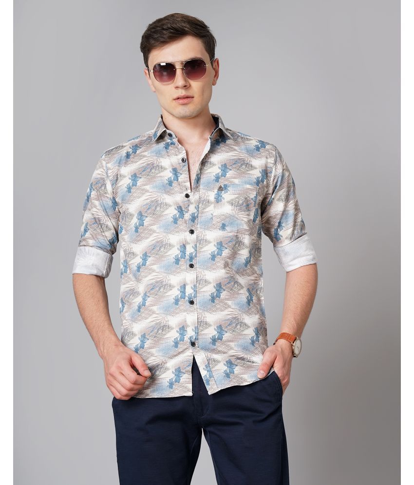     			K-LARA - Blue 100% Cotton Slim Fit Men's Casual Shirt ( Pack of 1 )