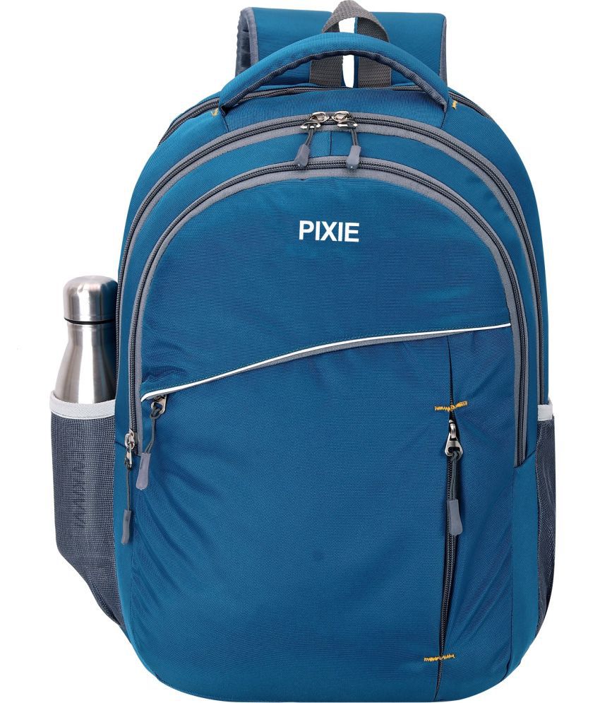     			Pixie - Blue Polyester Backpack ( 35 Ltrs )
