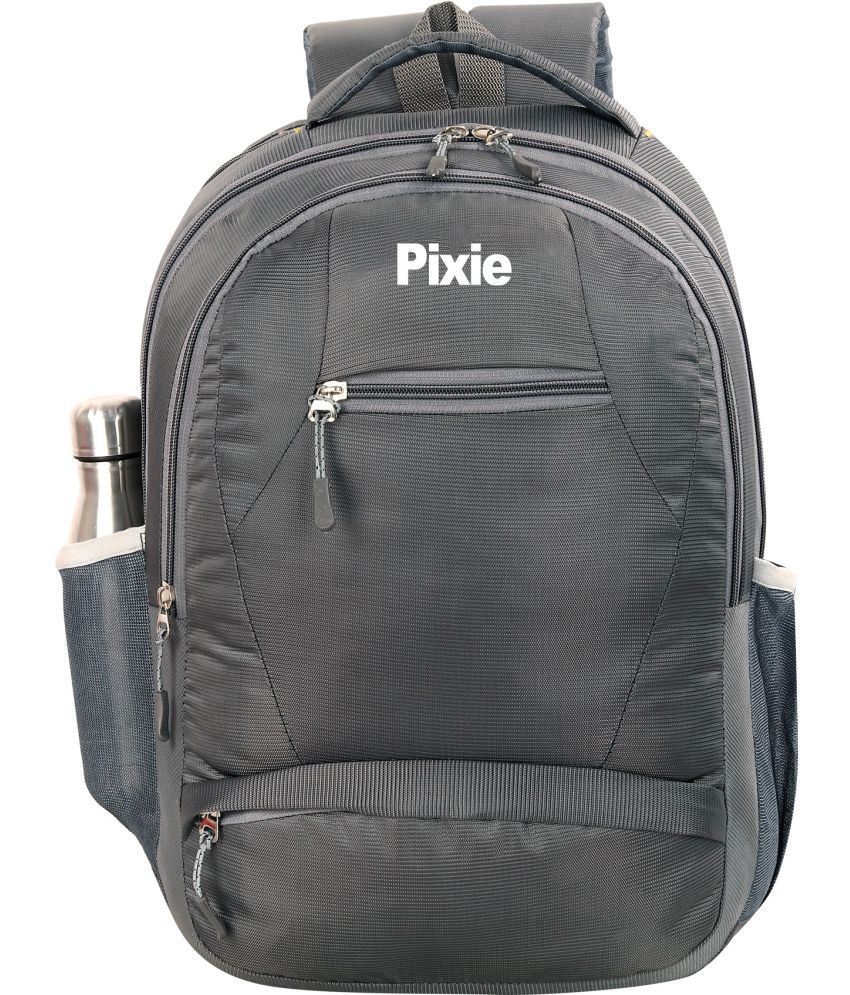     			Pixie - GREY Polyester Backpack ( 35 Ltrs )