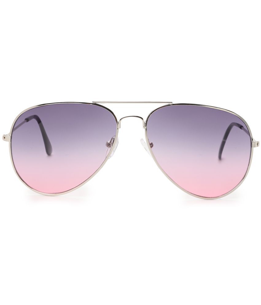     			Style Smith Unisex Pilot Polarized & UV Protected Purple Lens Sunglasses