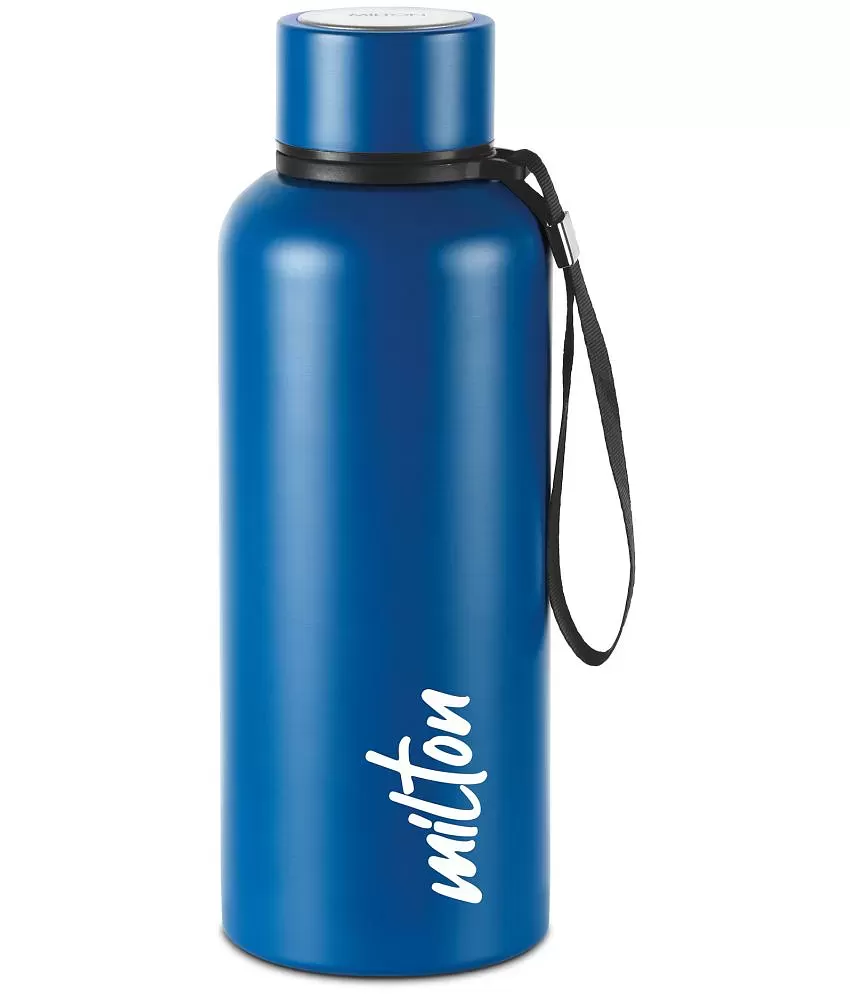 Milton Thermosteel Flip Lid 750, Double Walled Vacuum Insulated 750 ml | 25 oz | 24 Hours Hot and Cold Water Bottle with Cover, Stainless Steel, BPA