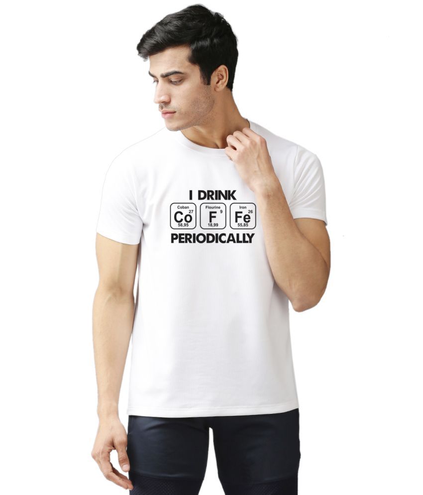     			EPPE - White Polyester Regular Fit Men's T-Shirt ( Pack of 1 )