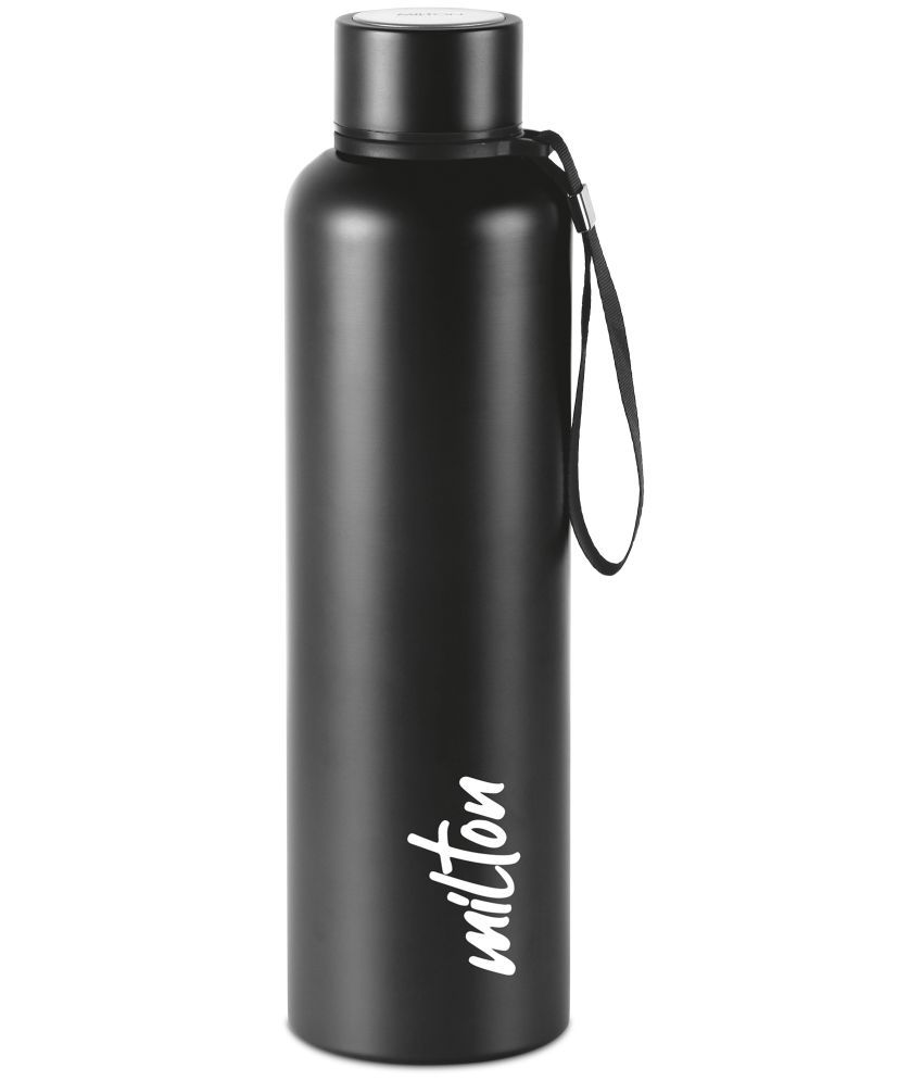     			Milton Aura 1000 Thermosteel Bottle, 1.05 Litre, Black | 24 Hours Hot and Cold | Easy to Carry | Rust & Leak Proof | Tea | Coffee | Office| Gym | Home | Kitchen | Hiking | Trekking | Travel Bottle