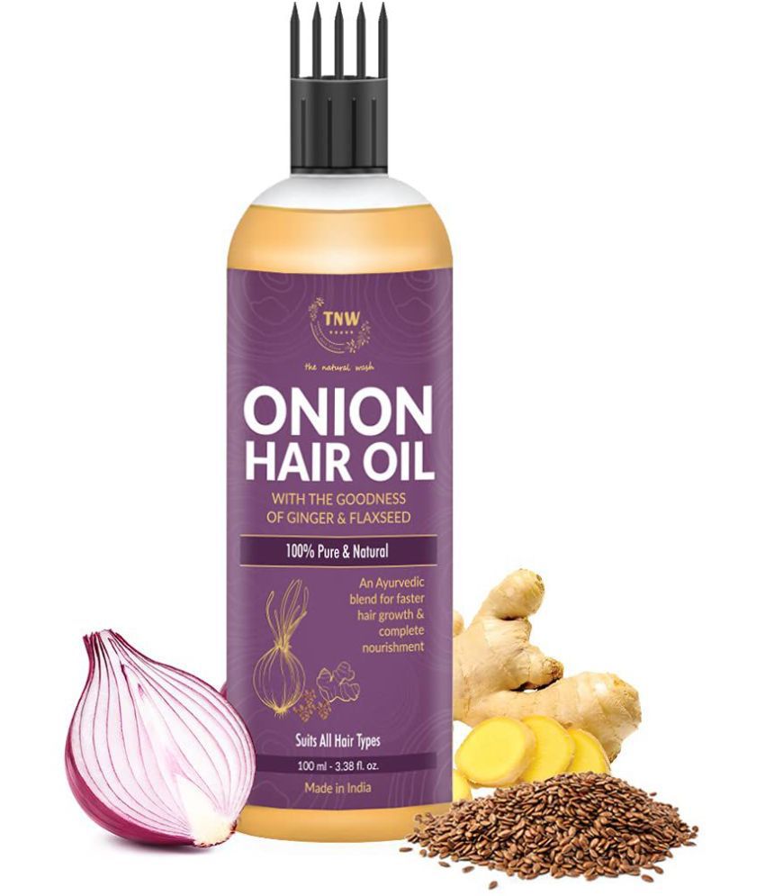     			TNW- The Natural Wash Onion Hair Oil, Increases hair volume, 100ml