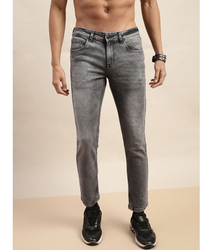     			Veirdo - Grey Denim Slim Fit Men's Jeans ( Pack of 1 )