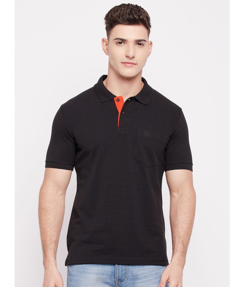     			Duke - Black Cotton Blend Regular Fit Men's Polo T Shirt ( Pack of 1 )