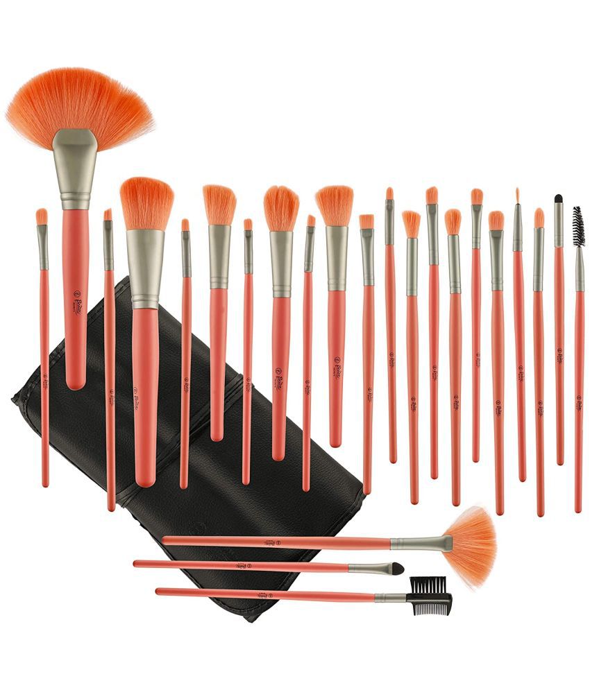     			Foolzy Professional Makeup Brush Orange (24 Pcs Wood) Synthetic Foundation Brush 24 Pcs 249 g