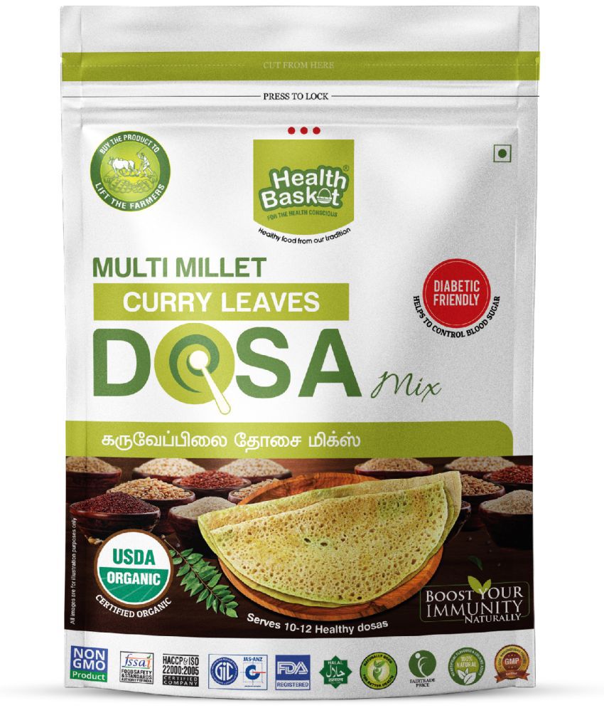     			Health Basket CURRY LEAVES DOSA COMBO Instant Mix 600 gm