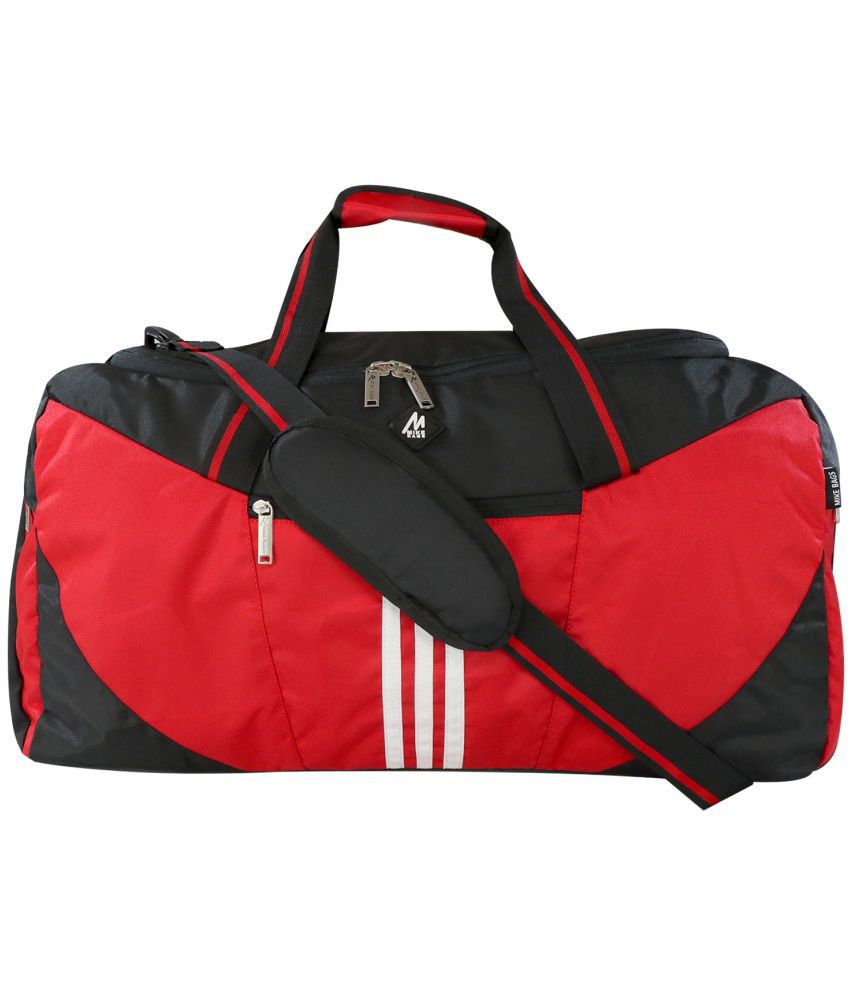     			MIKE - Red Polyester Duffle Bag