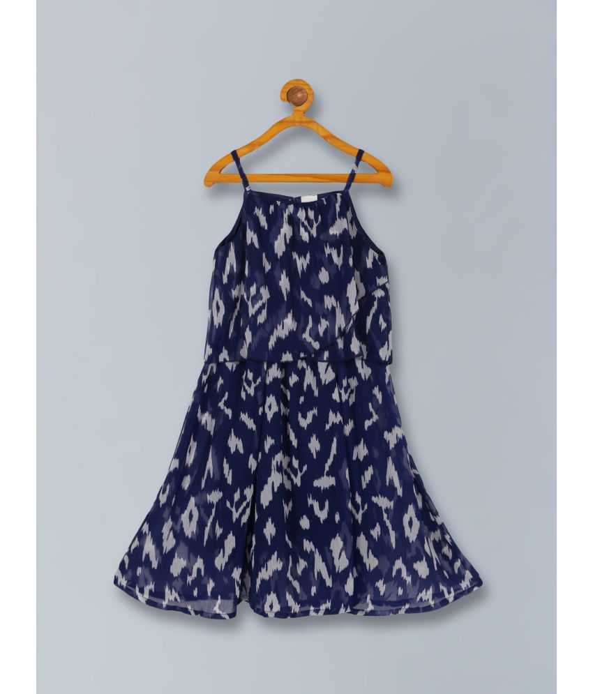     			PLUM TREE - Blue Polyester Girls Frock ( Pack of 1 )